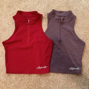 Alphalete Athletics Pulse Zip Tanks